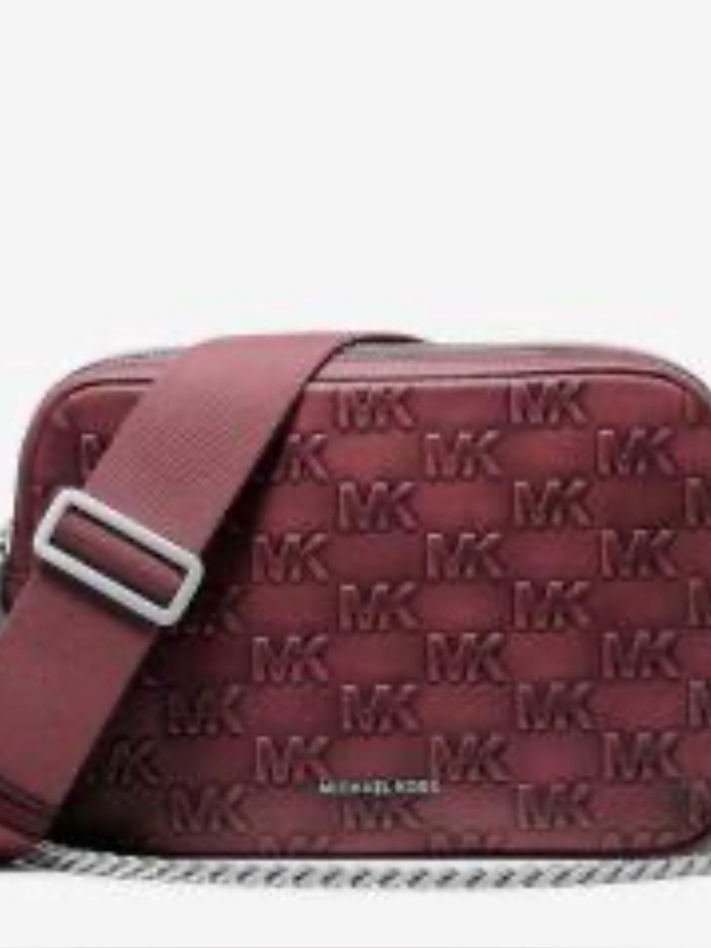 Michael Kors Bryant Burnished Leather Camera Crossbody